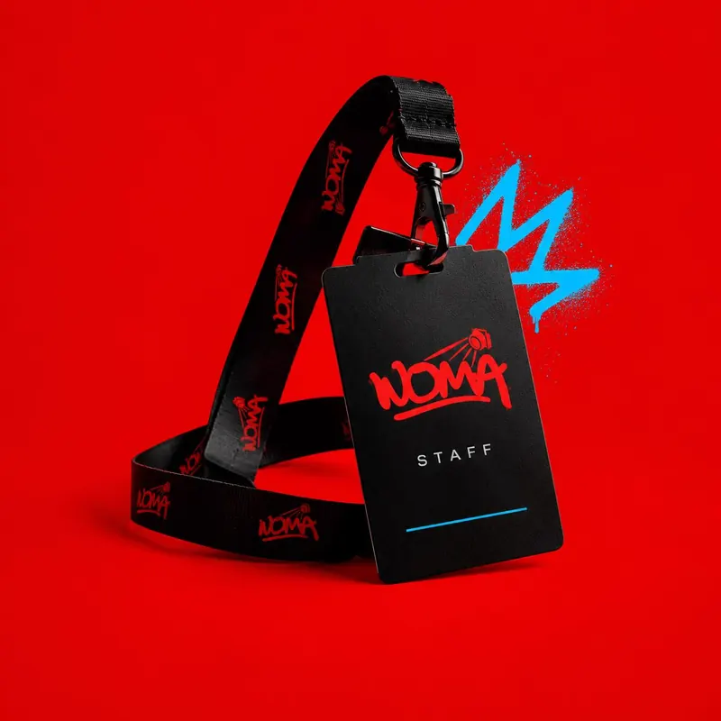 Credencial de staff NOMA: staff y promotores para eventos